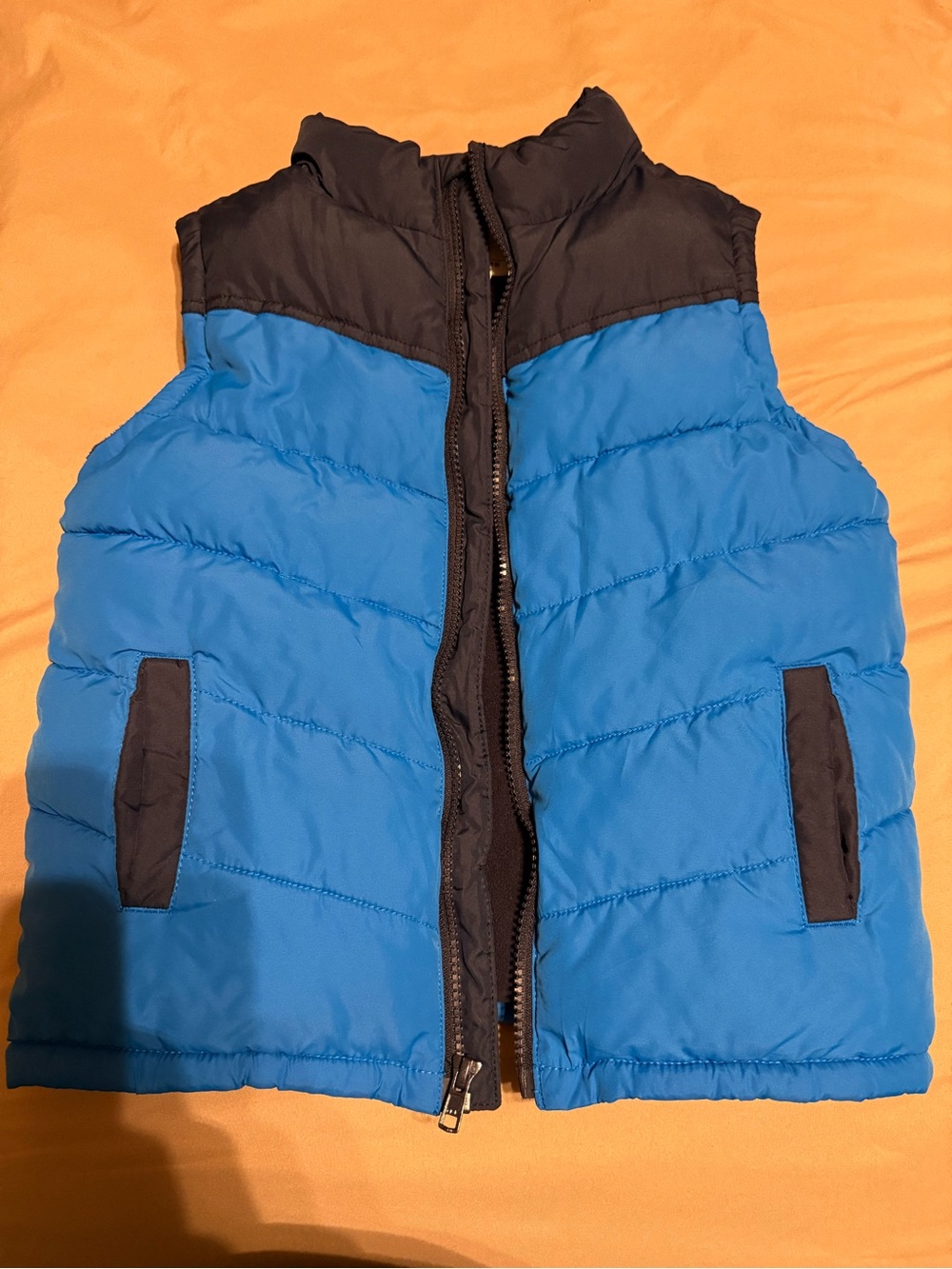Gymboree Blue and Black Puffer Vest for Kids